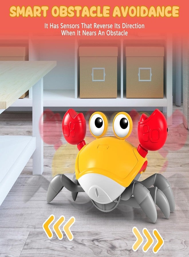 BRAVIADECOR BRAVIA Crab Toy for Kids, Educational Musical Toy for Boys and Girls Aged 2+, Encourages Chasing, Yellow, 1 Piece | Model 18 - Image 5